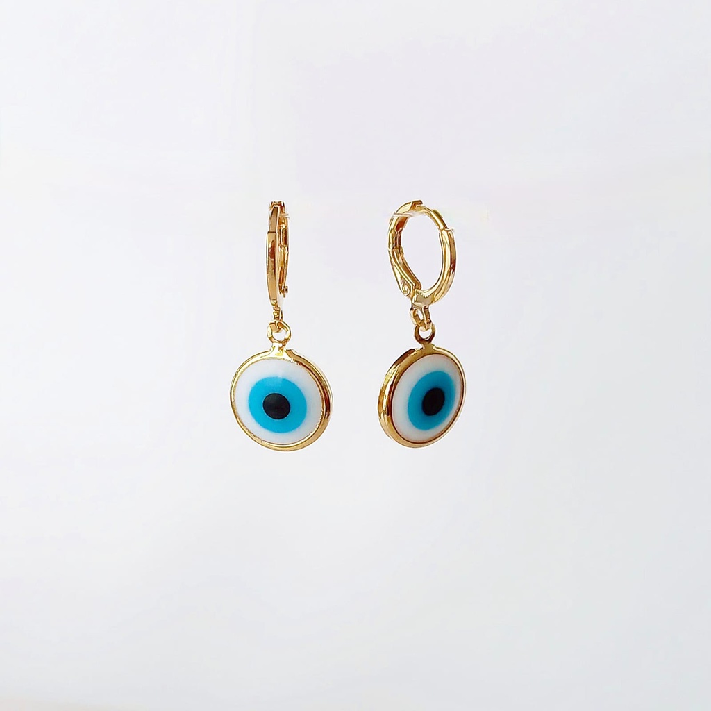 [726234] Argolla ojo turco blanco colección Turquía