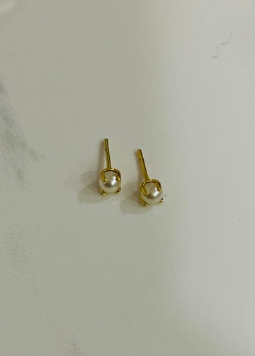 [724013] Arete perlita Infantil 4 uñas