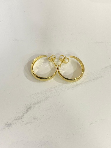 [726090] Argolla cavada abierta lisa